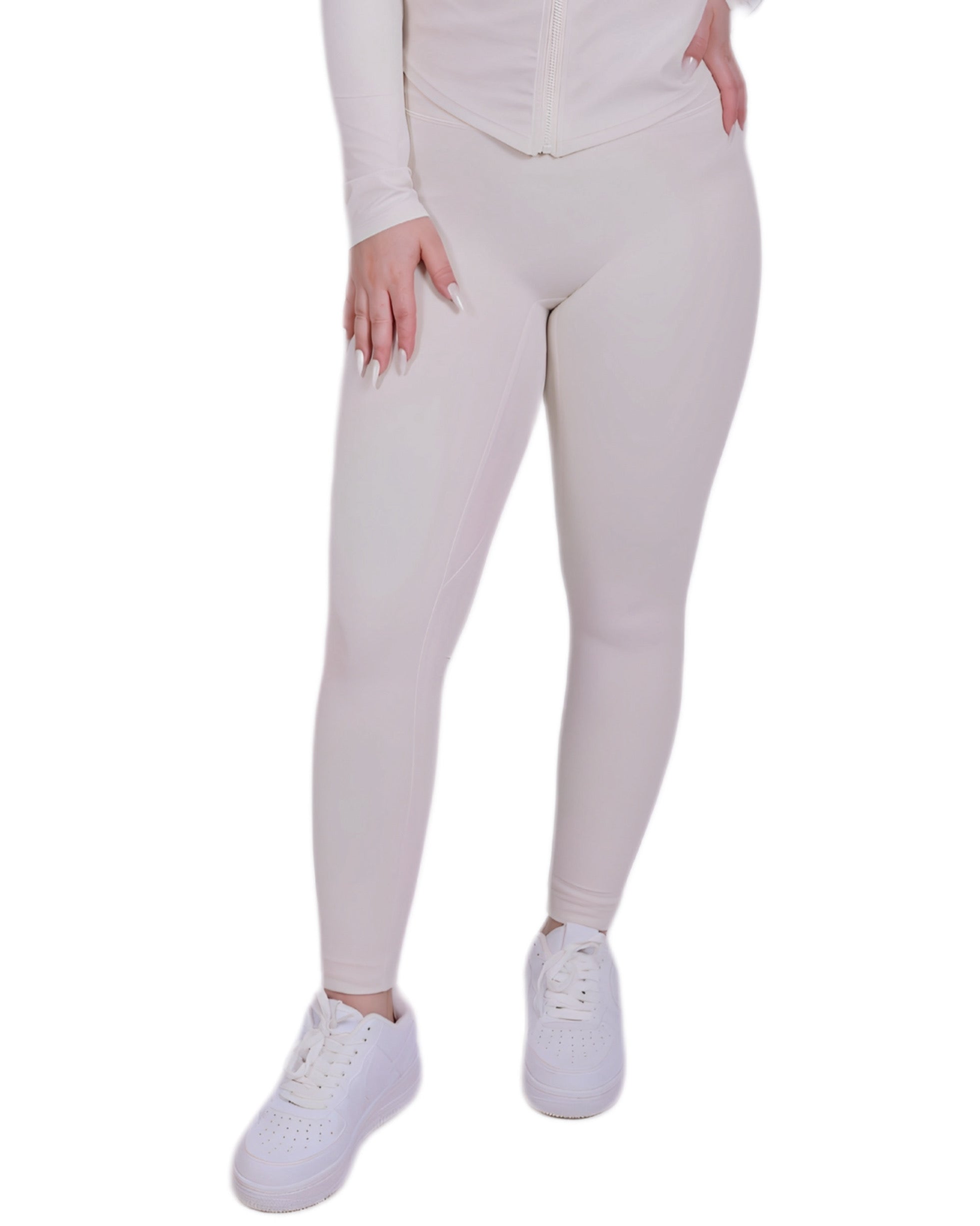 Second Skin™ Leggings Ivory – Figurbetont & Flexibel