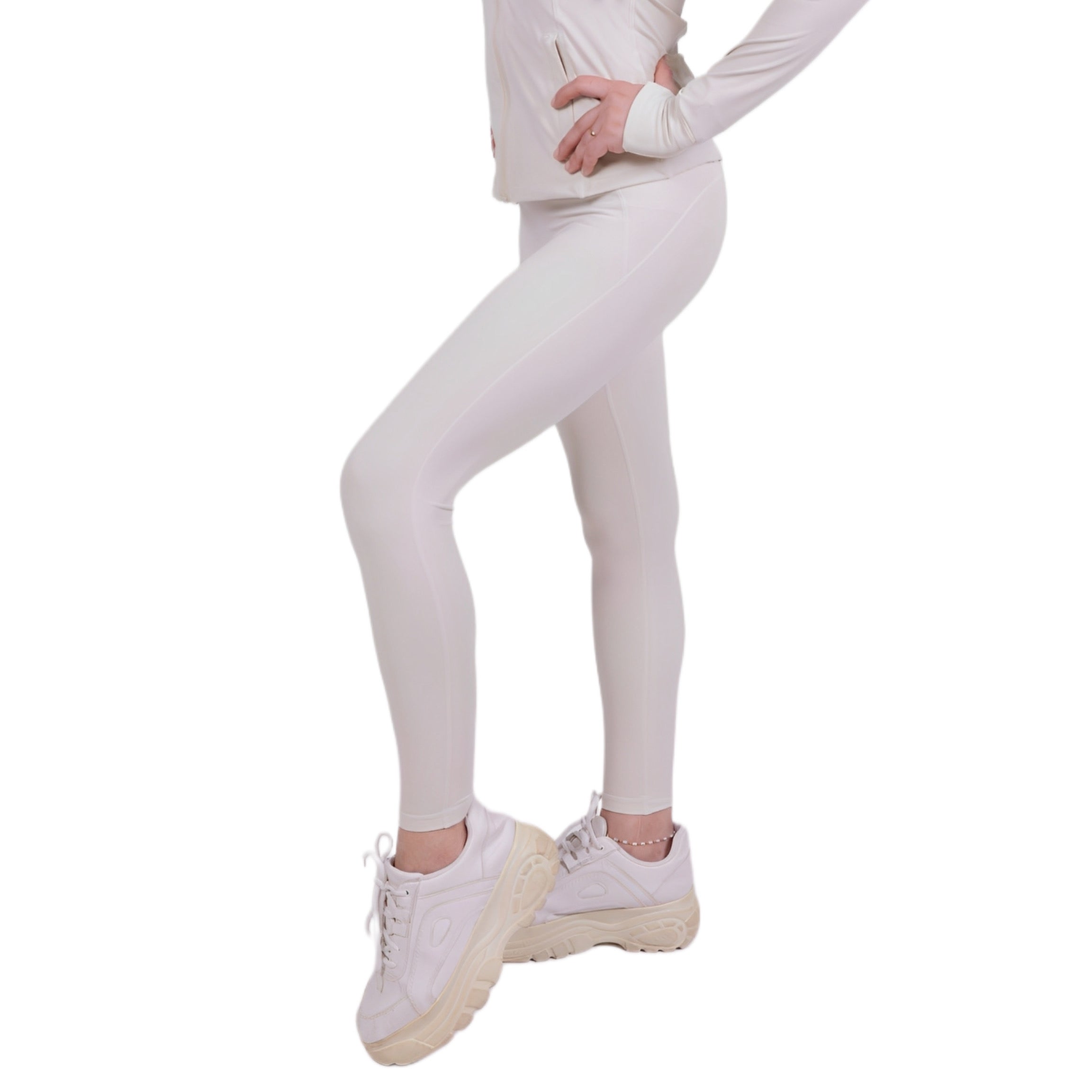 Sharp Fit™ Leggings Ivory – Figurbetont & Flexibel