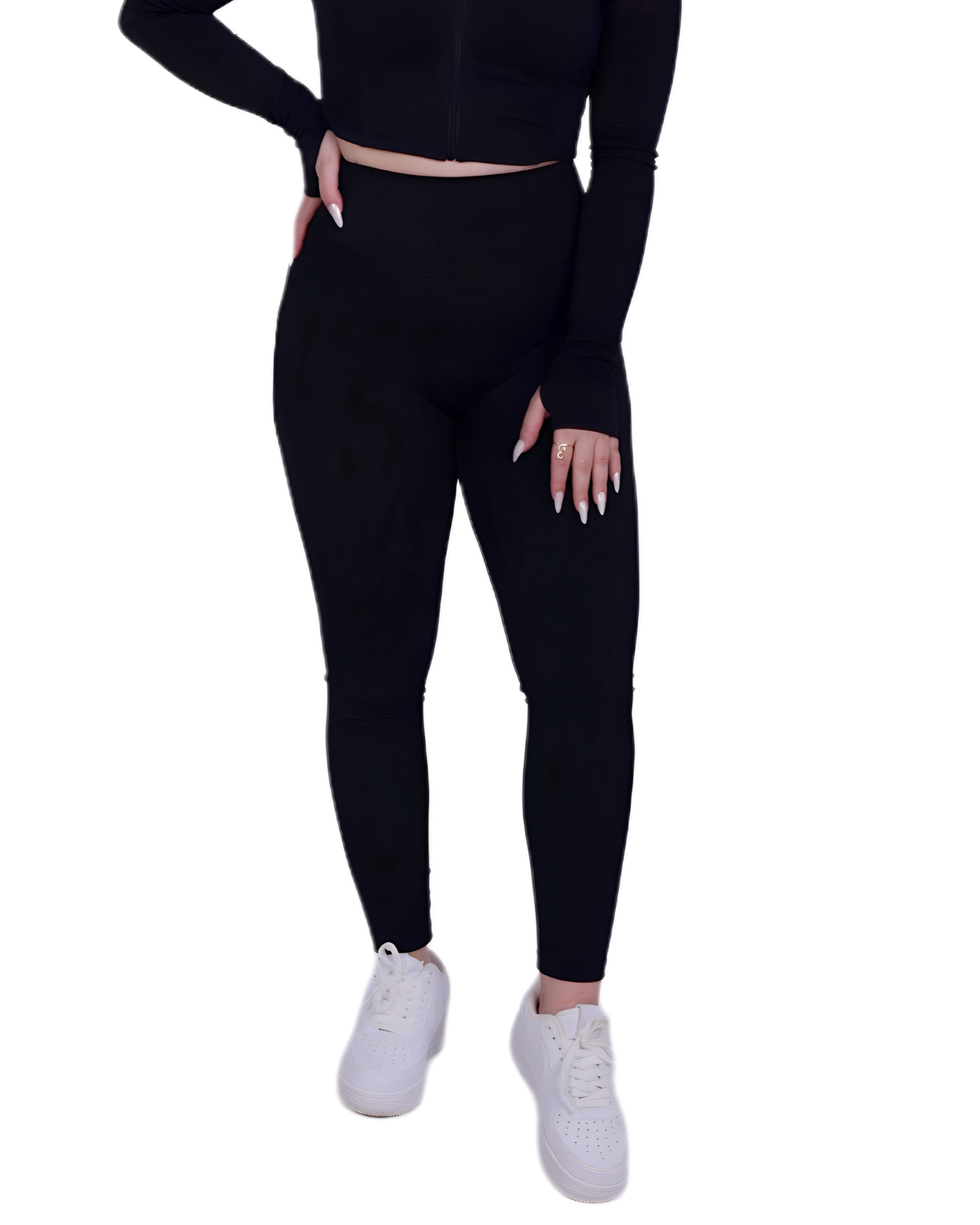 Zip Into Motion™ Leggings Black – Figurbetont & Flexibel