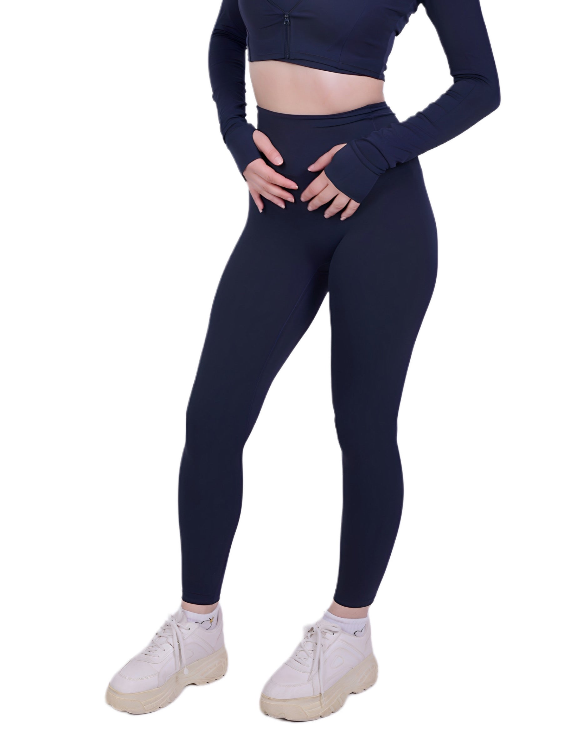 Zip Into Motion™ Leggings Navyblue – Figurbetont & Flexibel