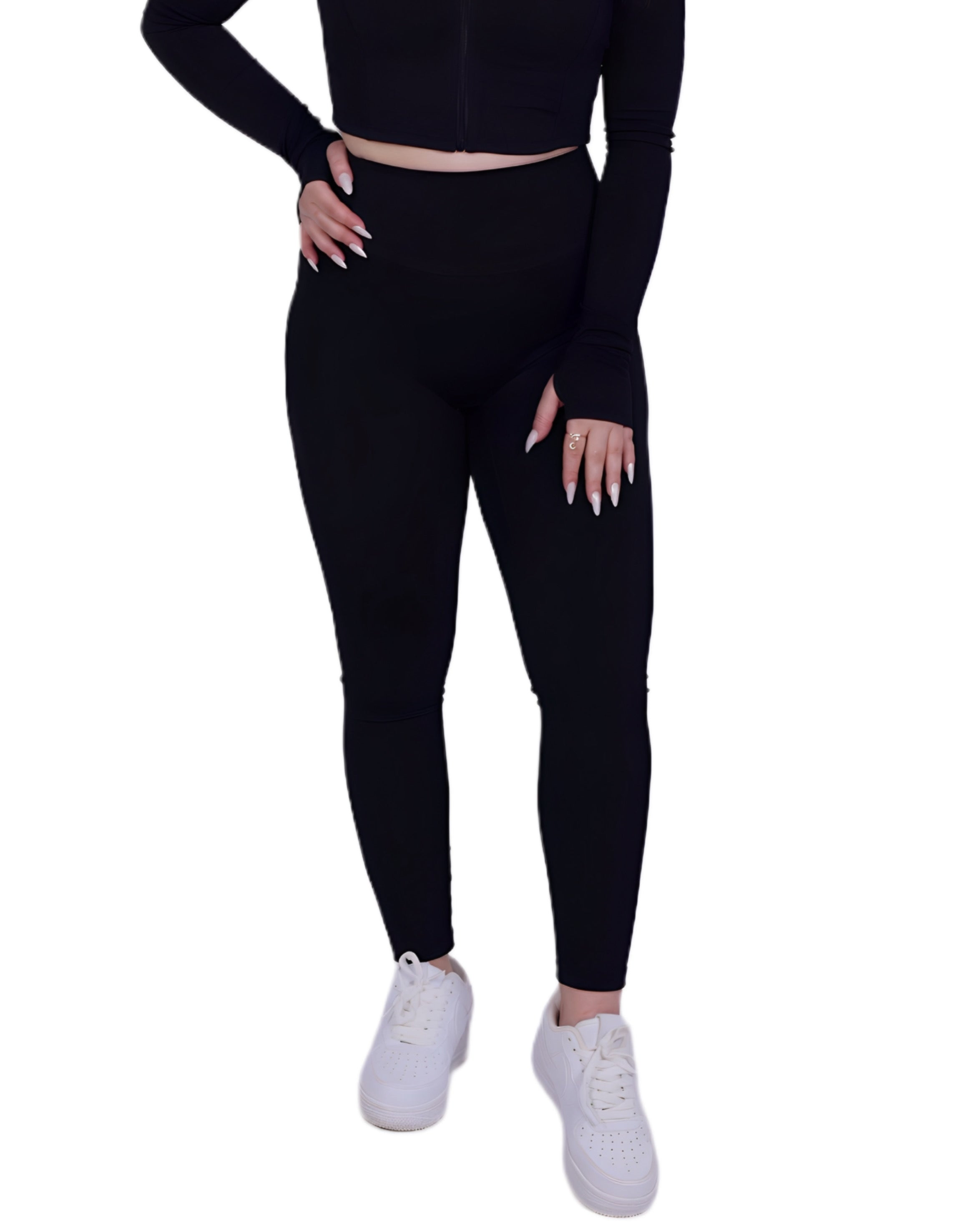 Zip Into Motion™ Leggings Black – Figurbetont & Flexibel