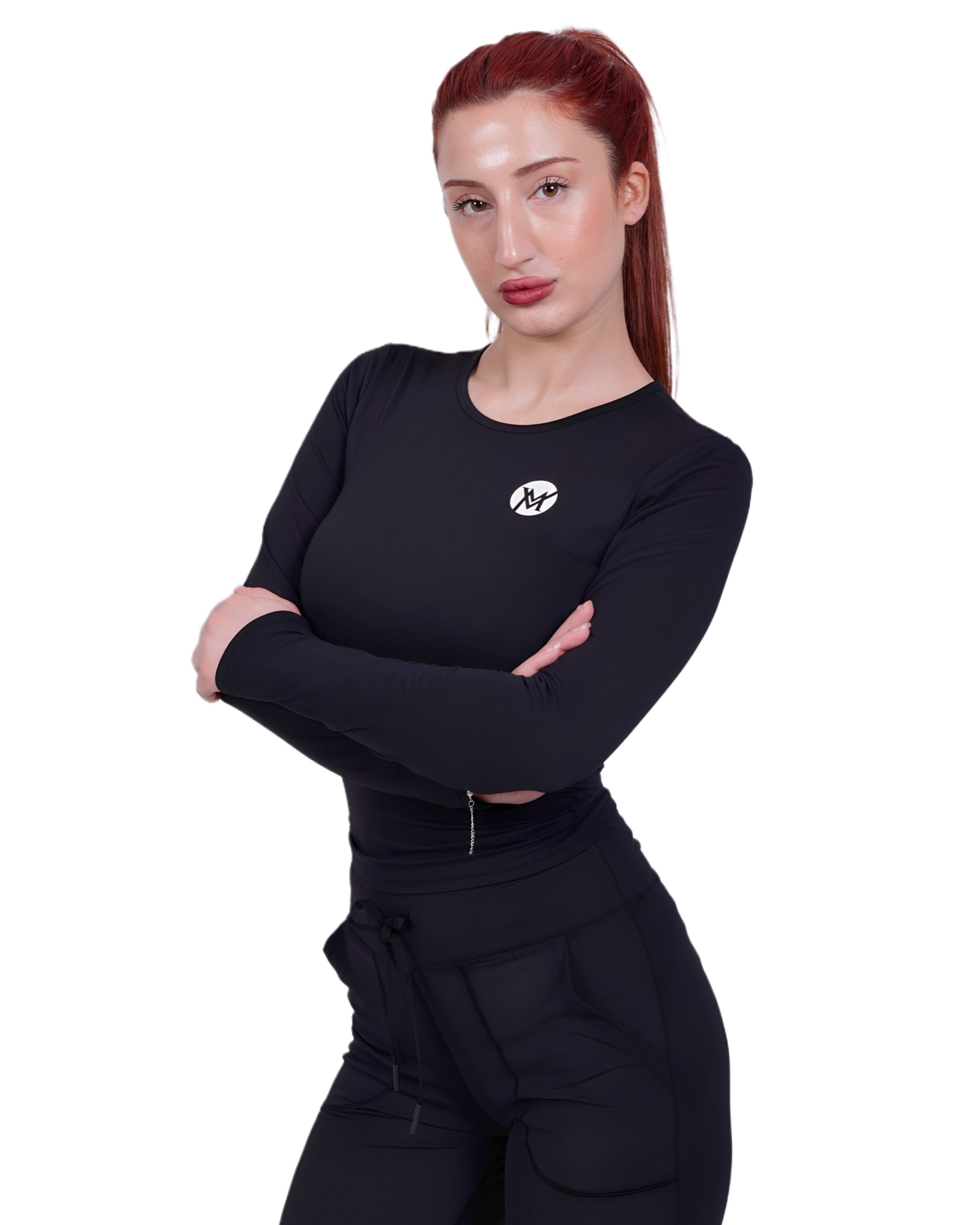 Flow Soul Activewear Top & Pants – Black | Seamless Luxury for Yoga, Fitness & Everyday Athleisure