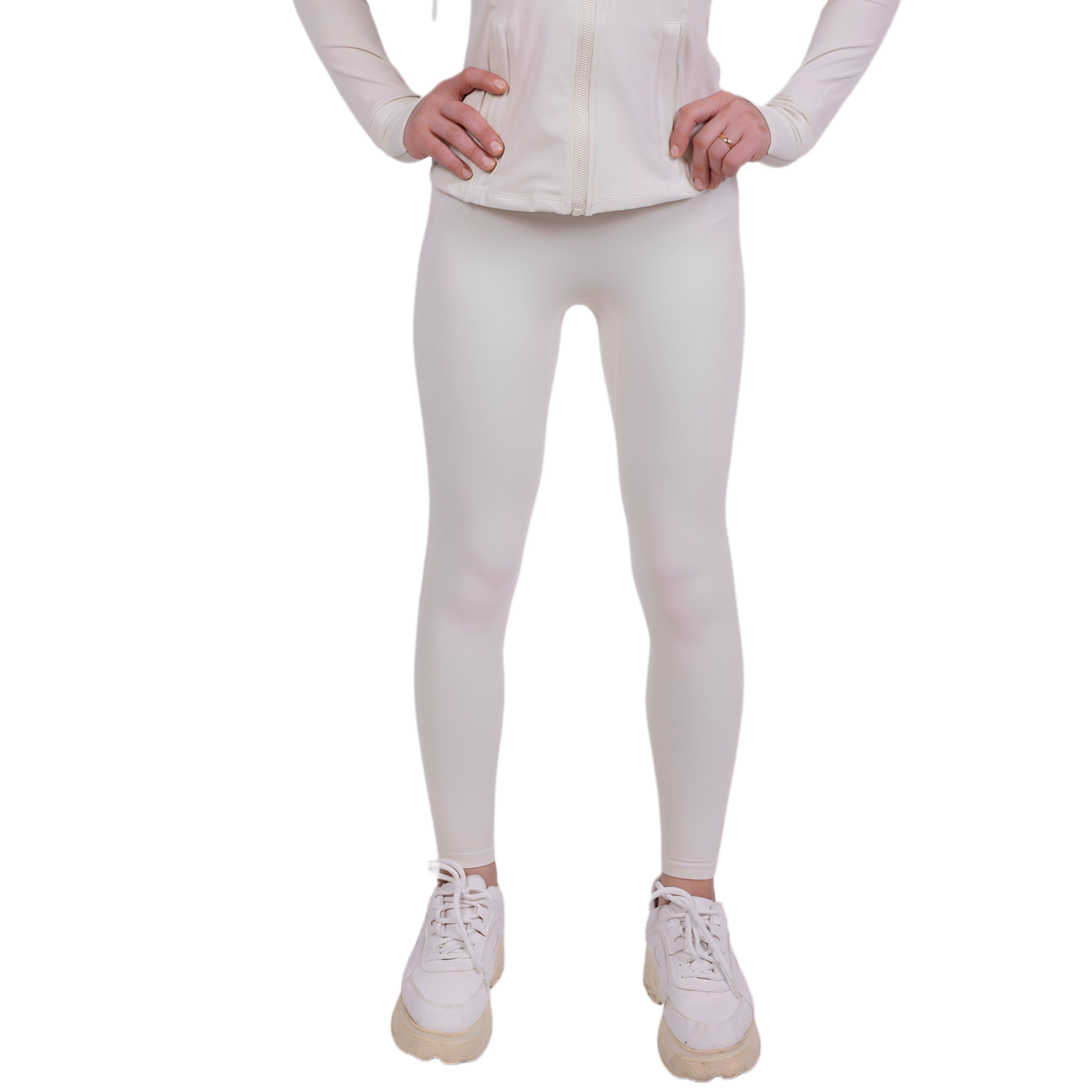Sharp Fit™ Leggings Ivory – Figurbetont & Flexibel