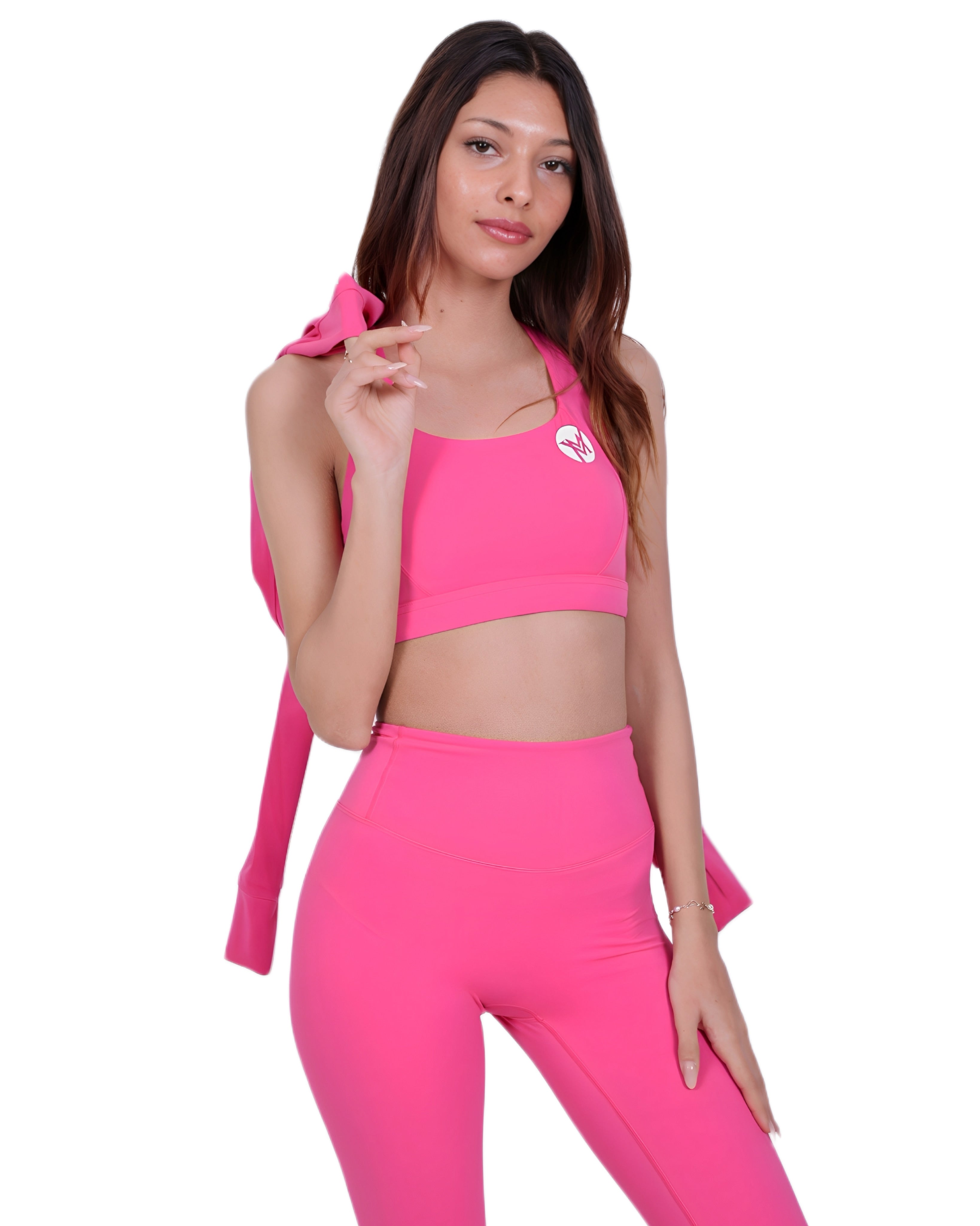 Zip Into Motion™ Sports Bra HotPink – Support & Style