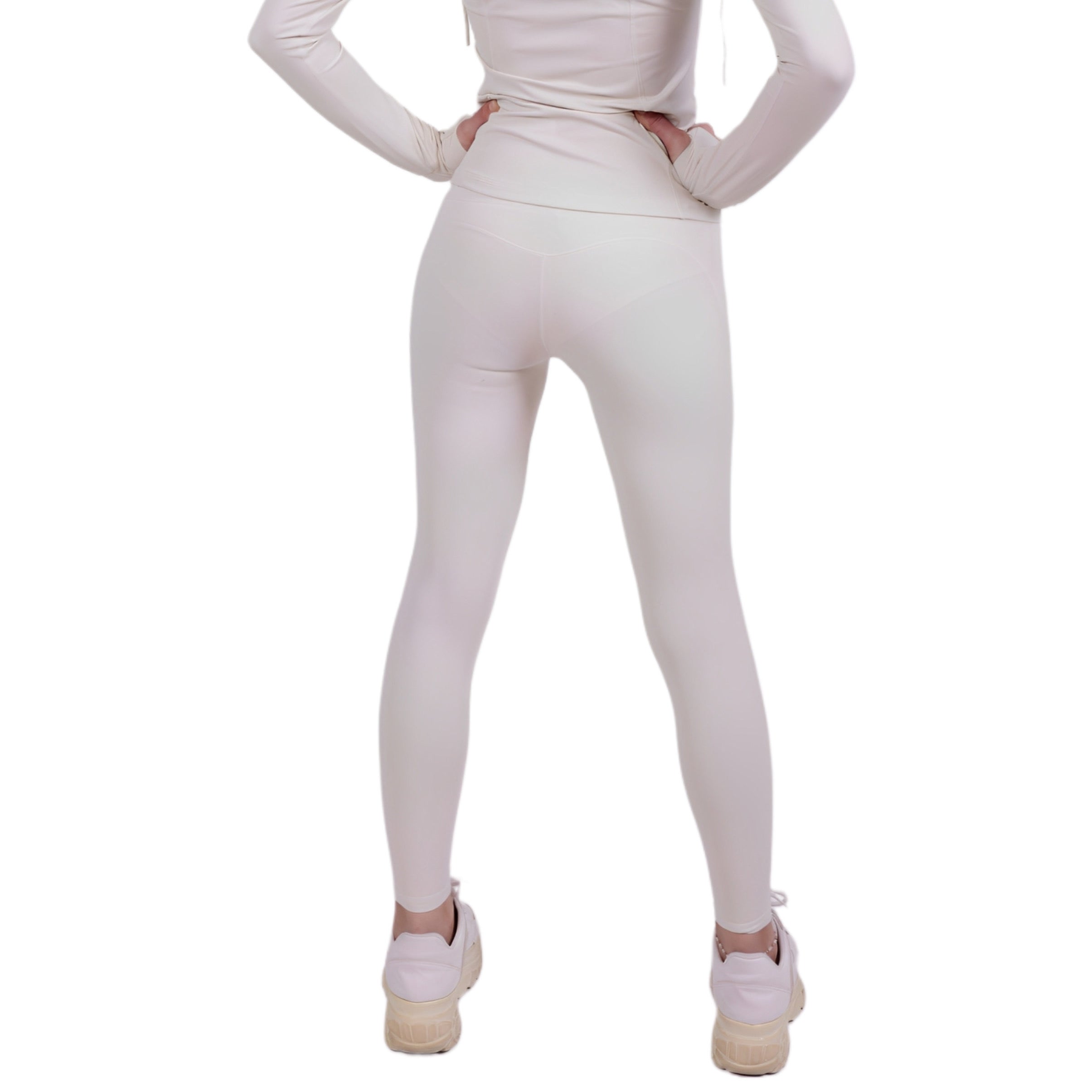 Sharp Fit™ Leggings Ivory – Figurbetont & Flexibel