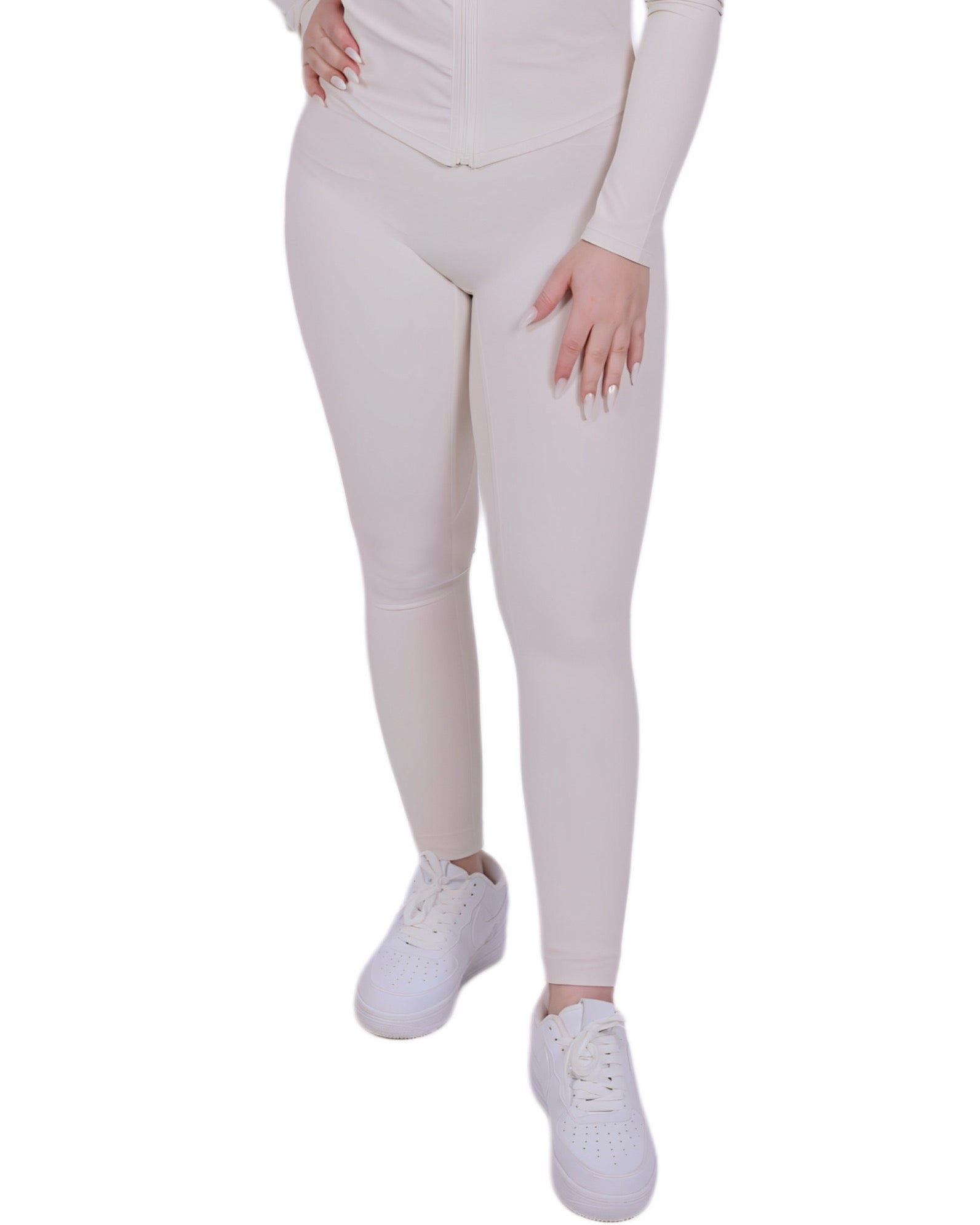 Second Skin™ Leggings Ivory – Figurbetont & Flexibel