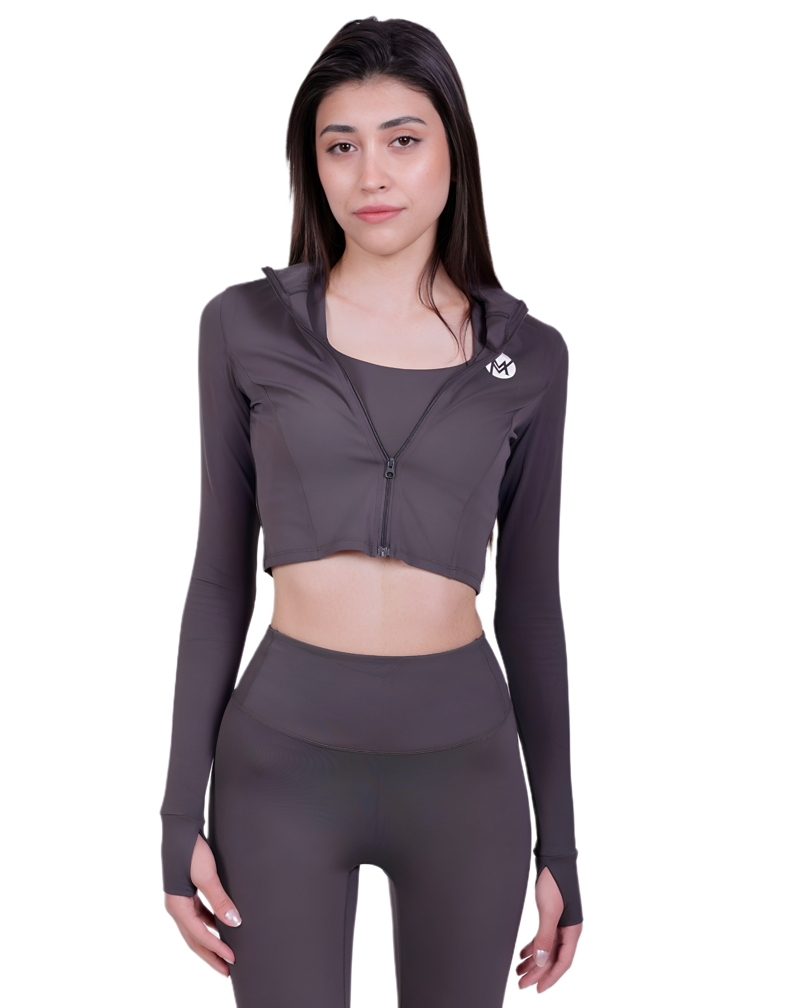 Zip Into Motion™ Sportjacke Grey – Leicht & Atmungsaktiv