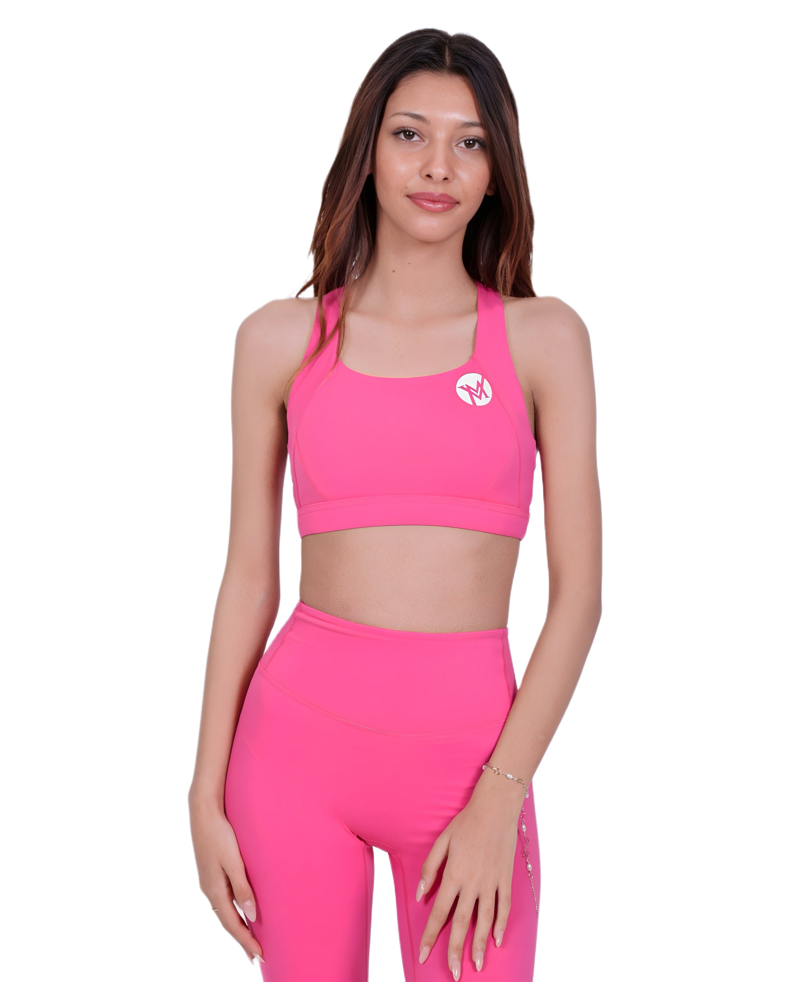 Zip Into Motion™ Sport-Bra HotPink – Halt & Style