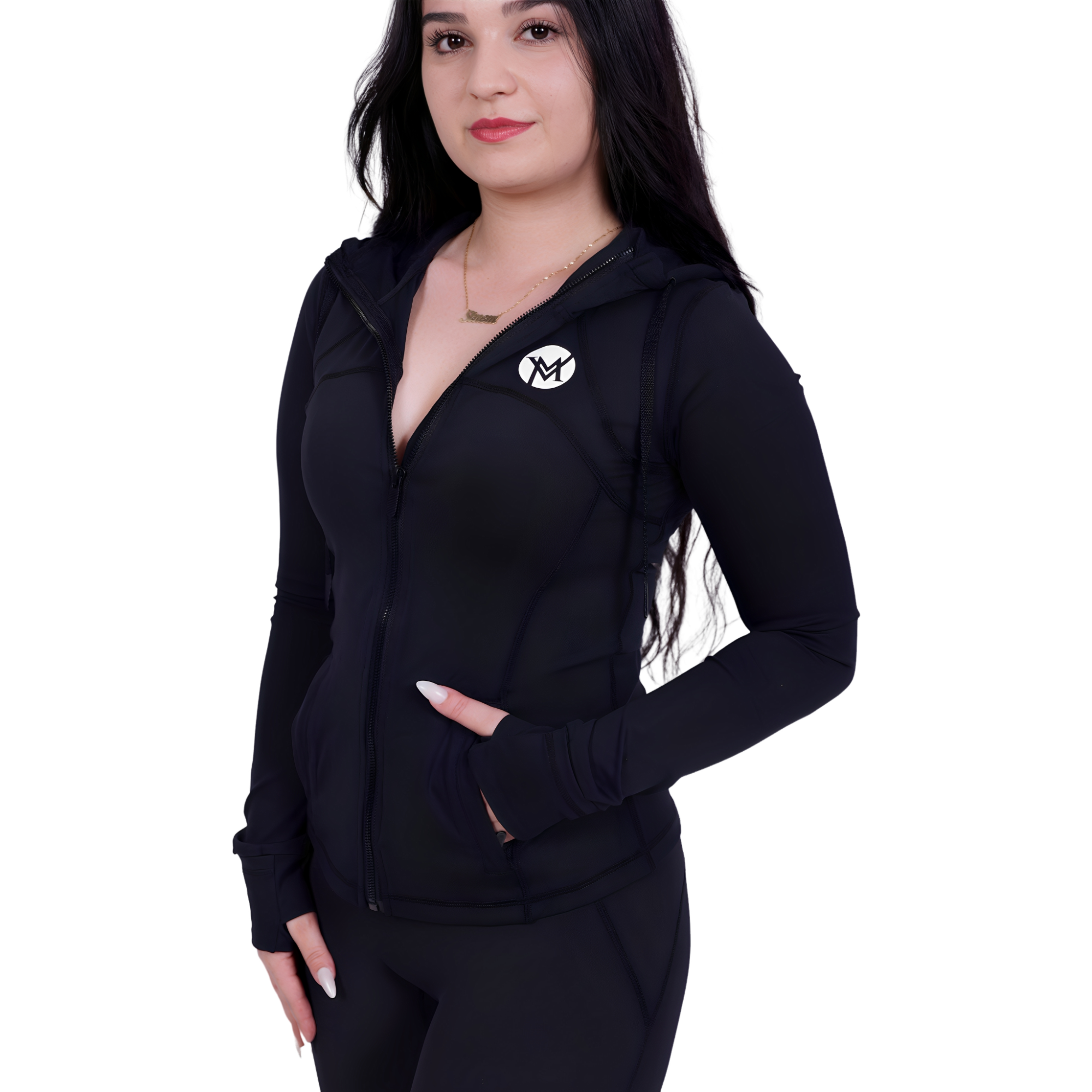 Sharp Fit™ Sportjacke Black – Leicht & Atmungsaktiv