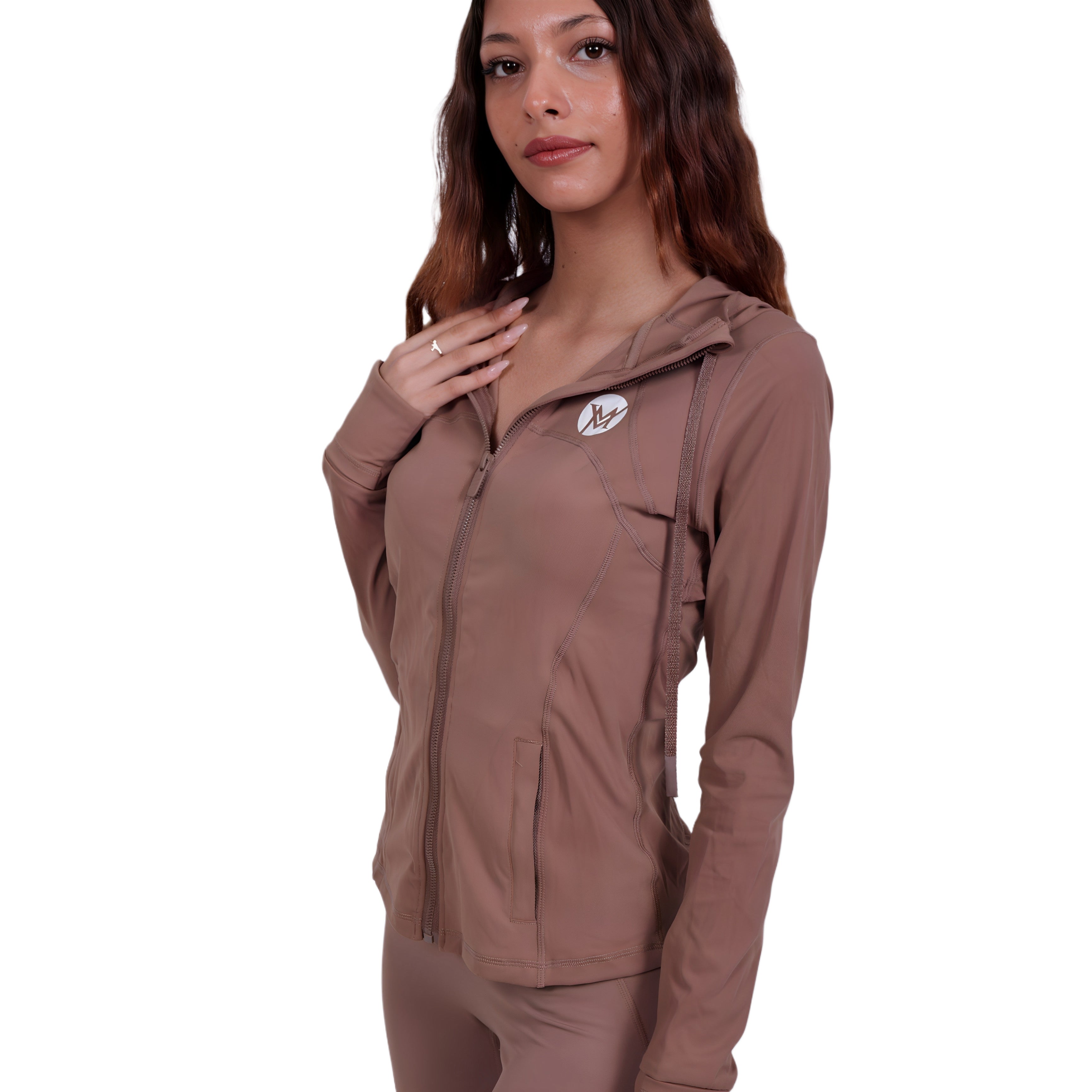Sharp Fit™ Sportjacke Brown – Leicht & Atmungsaktiv