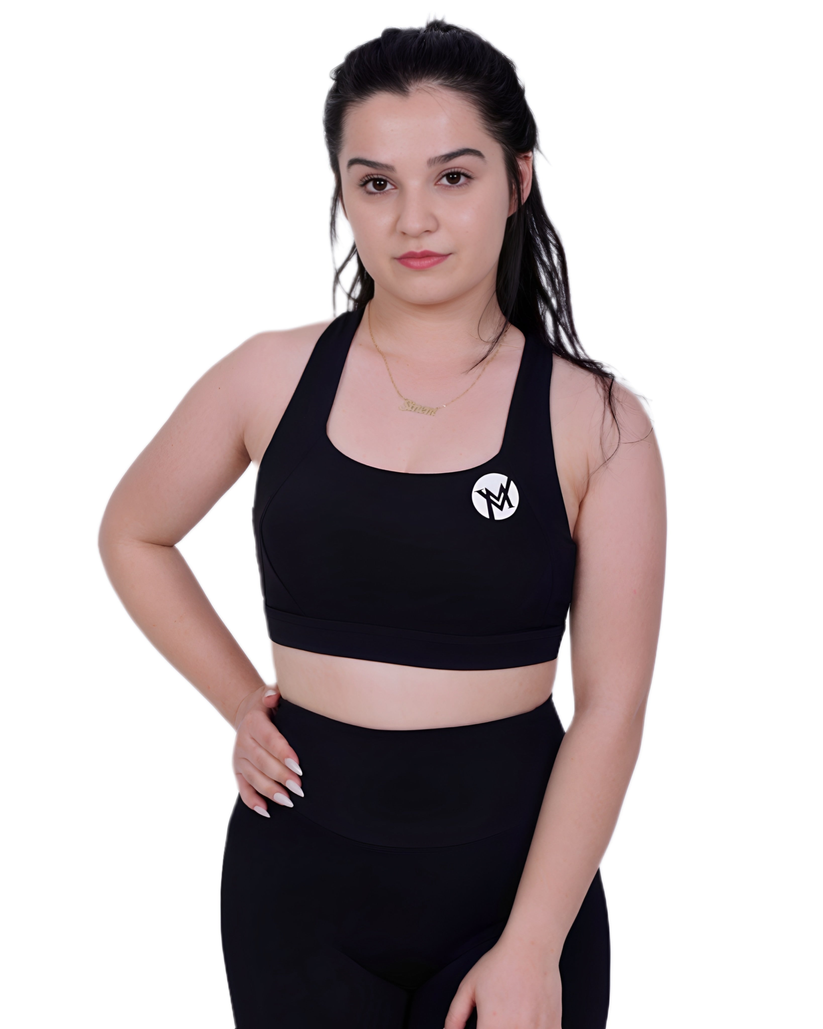 Zip Into Motion™ Sport-Bra Black – Halt & Style