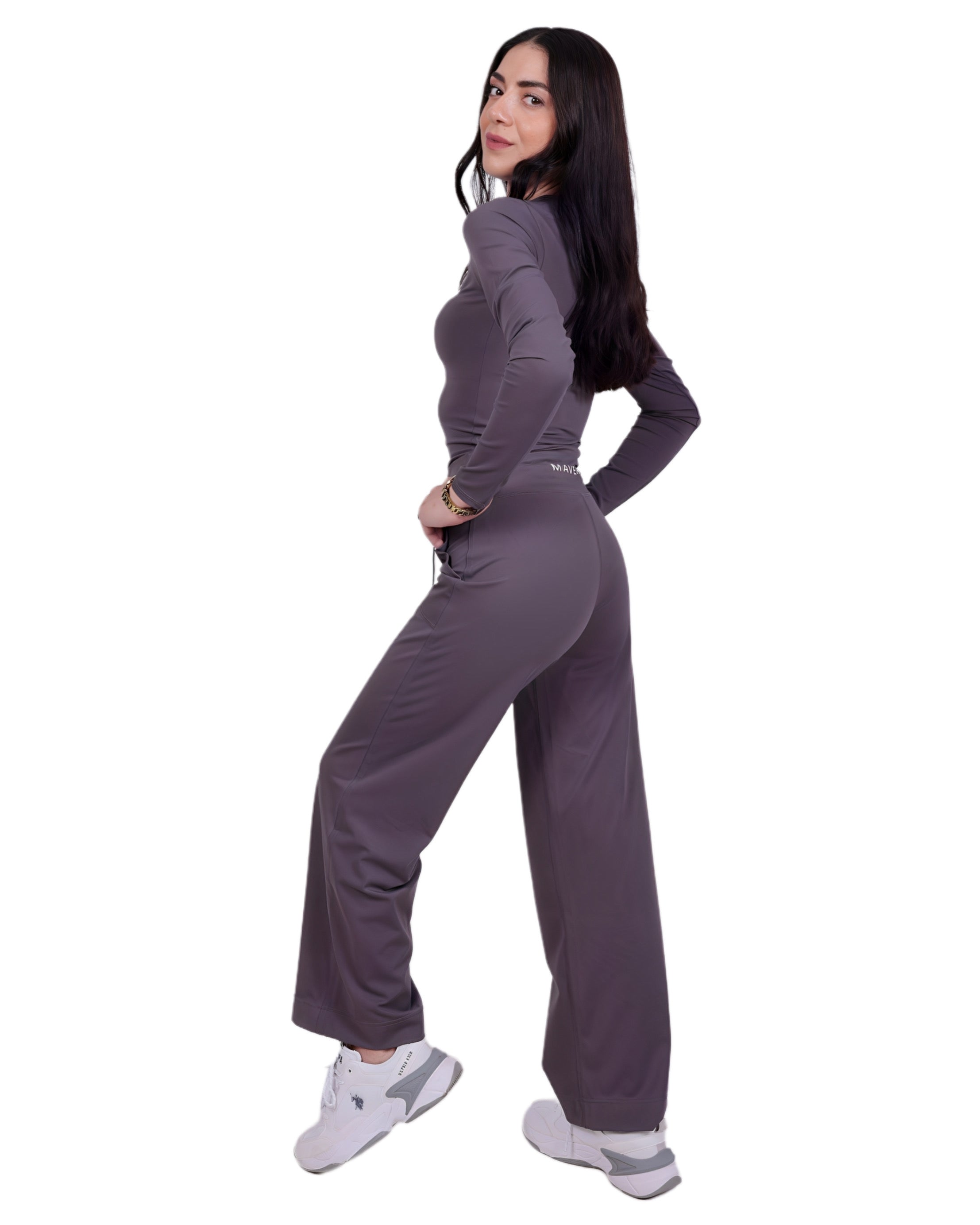 Flow Soul Freizeithose - Gray - Leicht, nachhaltig, ideal für Yoga & Sport & Alltag