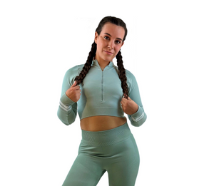 Smash Crop Top Light Green - Elegante Energie