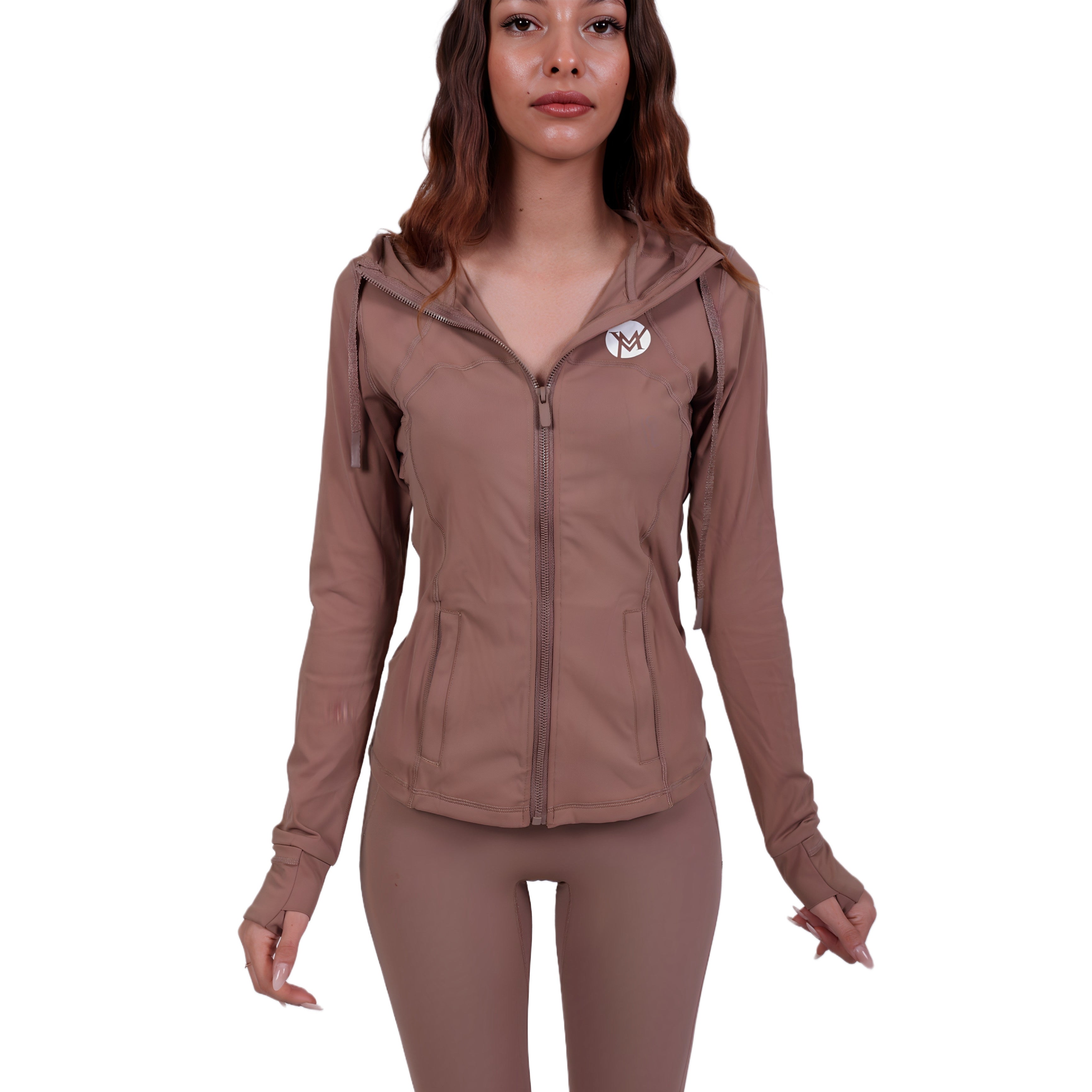 Sharp Fit™ Sportjacke Brown – Leicht & Atmungsaktiv