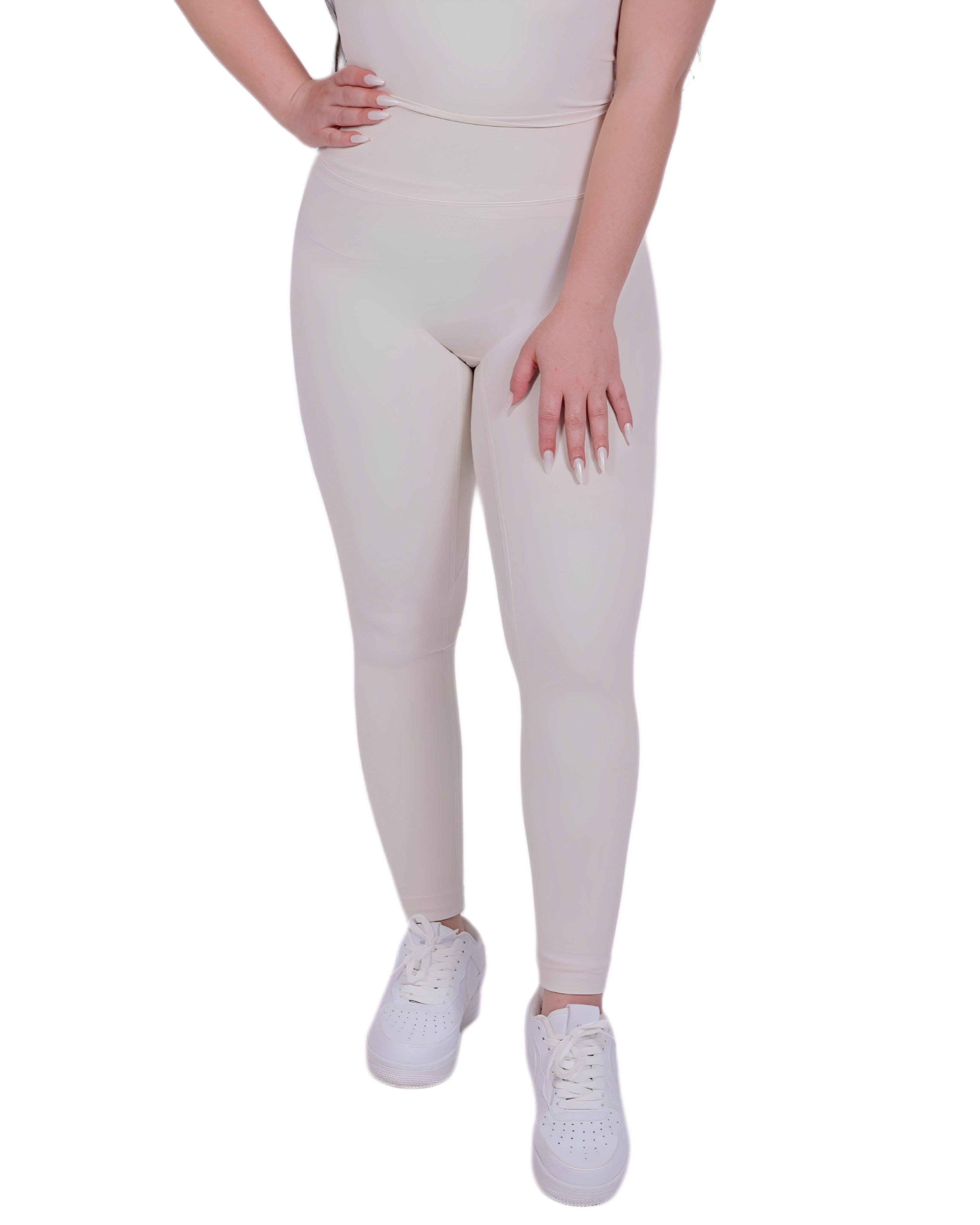 Second Skin™ Leggings Ivory – Figurbetont & Flexibel