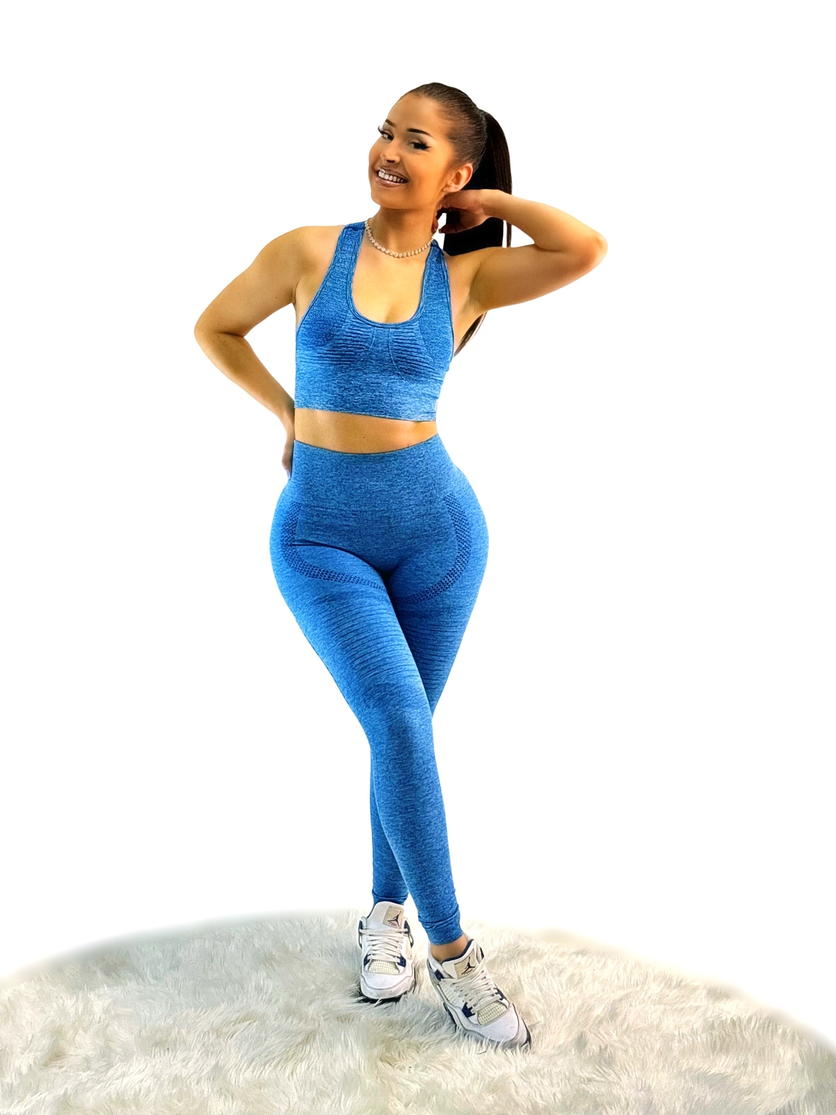 Fanatics Mesh Activewear Top – Dark Blue | Seamless, Sculpting with Breathable Mesh for Total Performance &amp; Style