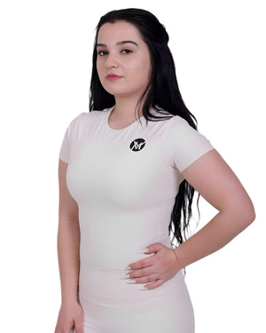 Second Skin™ T-Shirt Ivory – Leicht & Atmungsaktiv