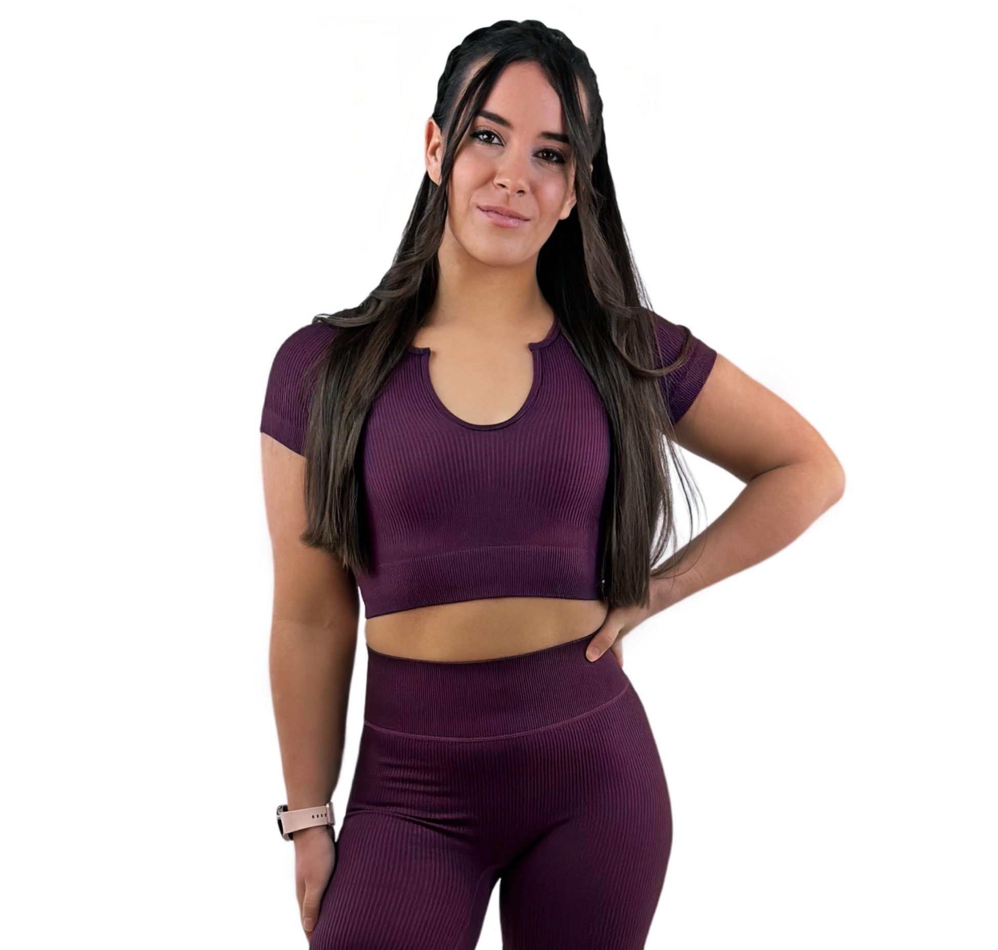 Stamina Sport Top – Purple Red | Sculpting, Sustainable Activewear for Empowered Movement &amp; Bold Style