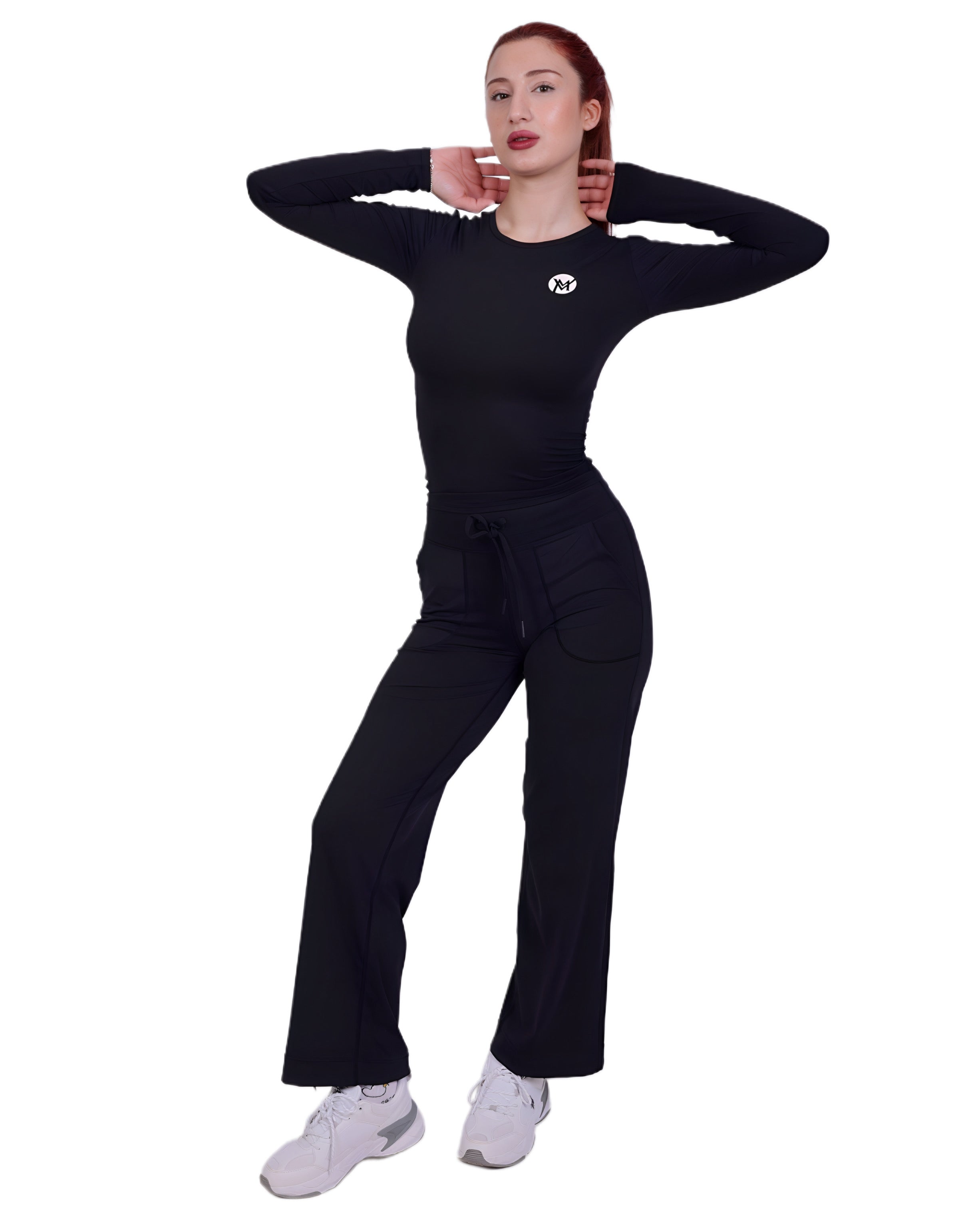 Flow Soul Freizeithose - Black - Leicht, nachhaltig, ideal für Yoga & Sport & Alltag