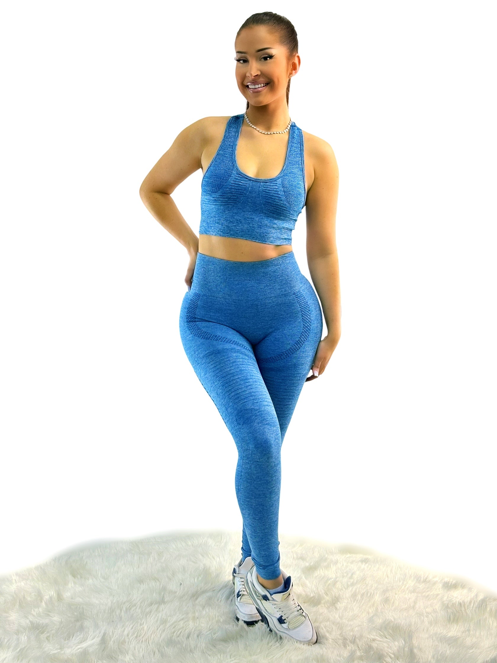 Fanatics Mesh Activewear Top – Dark Blue | Seamless, Sculpting with Breathable Mesh for Total Performance &amp; Style