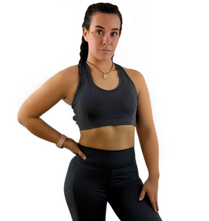 Shalina Sport Top - Carbon Gray - Ideal für Alltag und Training