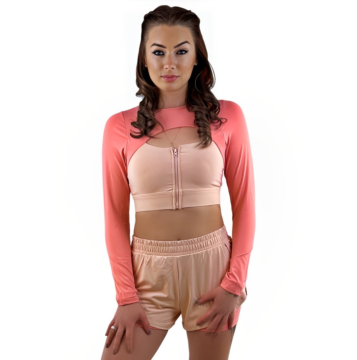 Rara Gear Langarm Top - Pink -  Funktional, figurbetont & maximal flexibel.