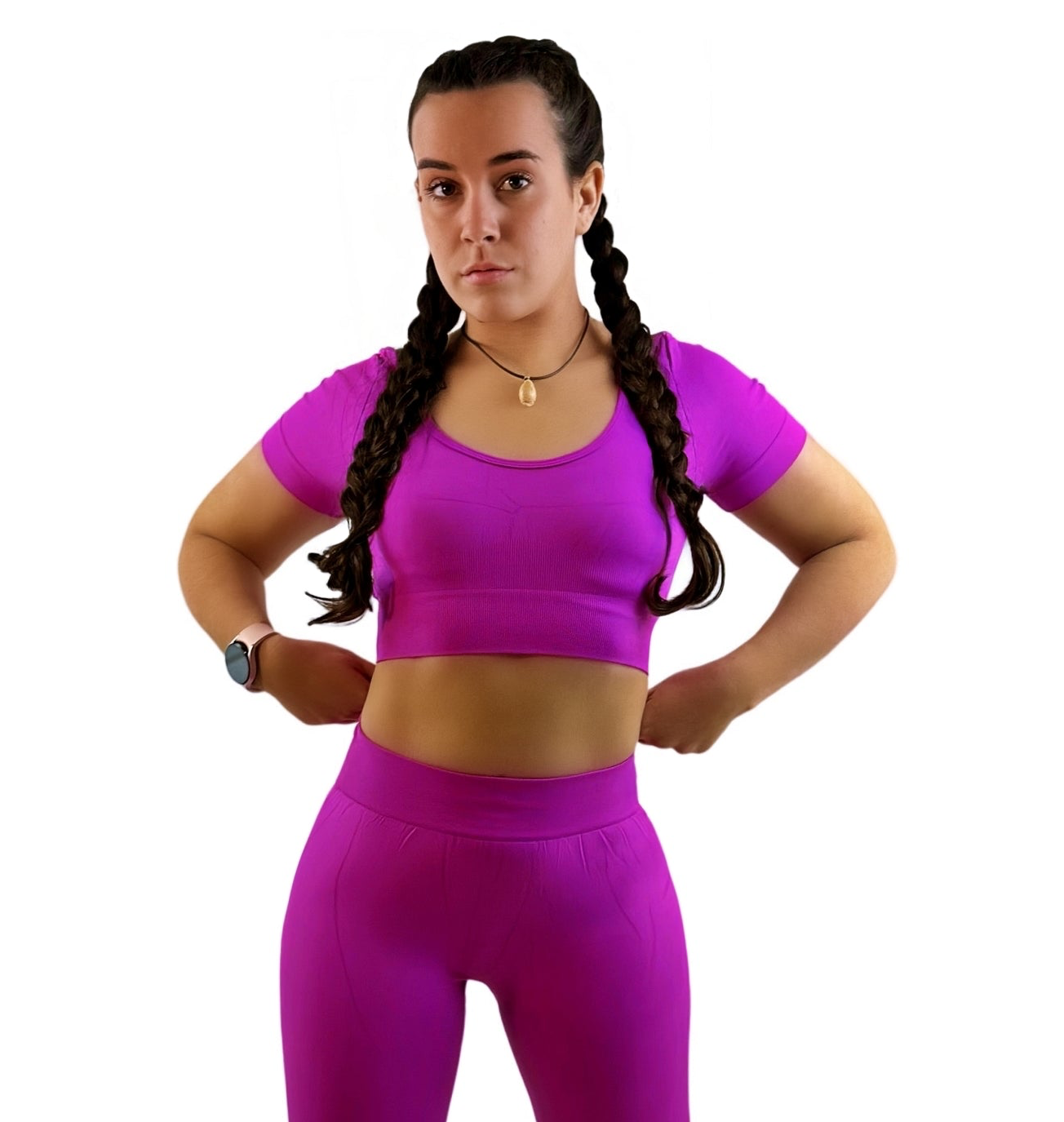 Fairy Dust Activewear Top – Mystic Purple | Sculpting, Sustainable Fit for Fitness, Yoga &amp; Everyday Style