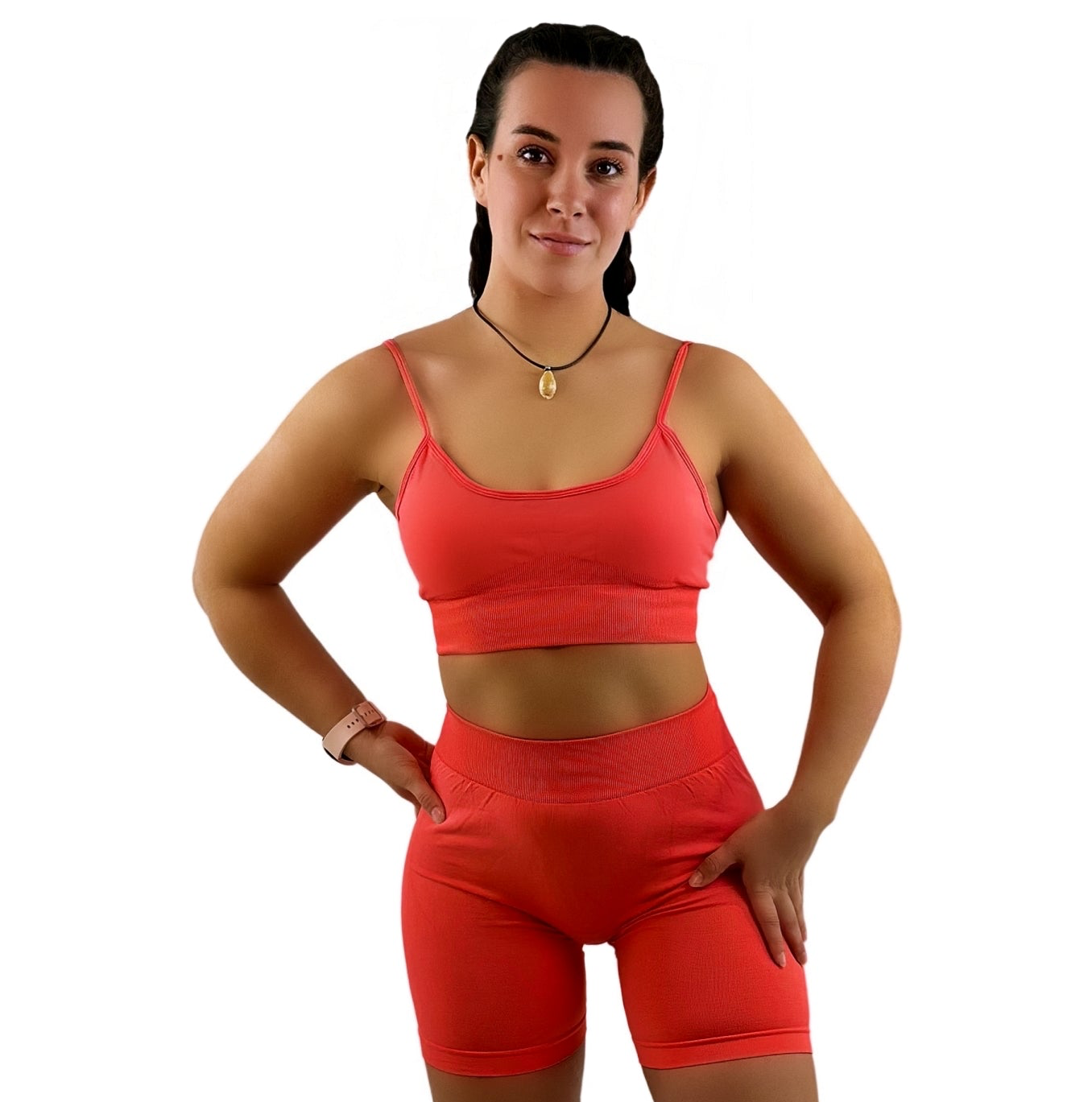 Fairy Dust Activewear Top – Orange Glow | Breathable, sustainable for fitness &amp; yoga