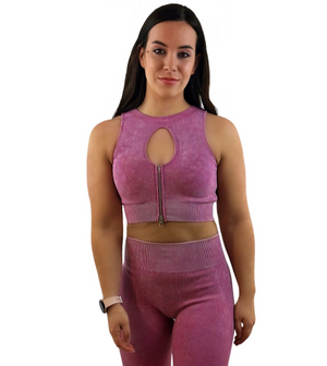 Eminence Activewear Top – Wine Red | Breathable, sustainable fit for yoga and everyday athleisure