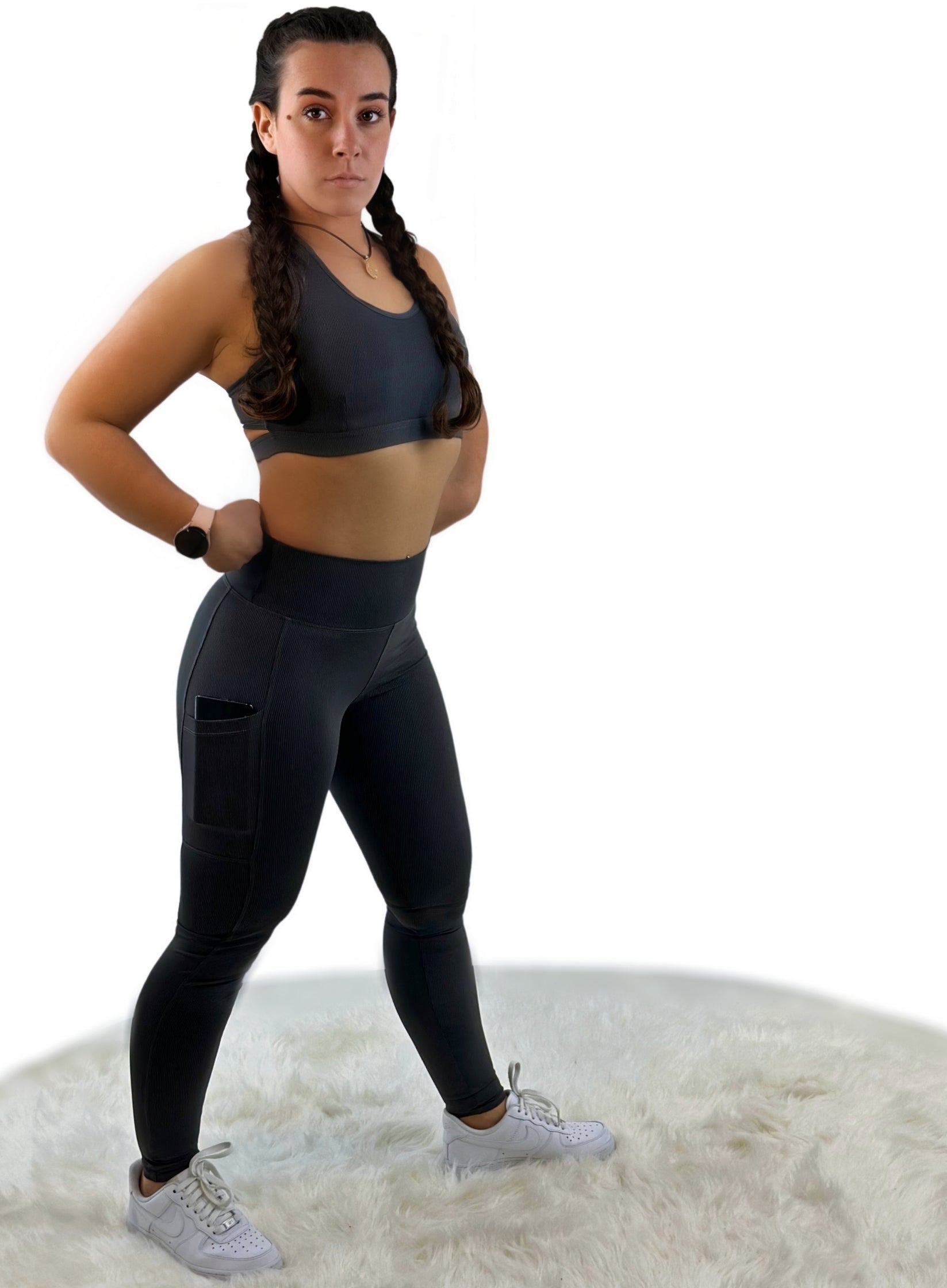 Shalina Sport Top - Carbon Gray - Ideal für Alltag und Training