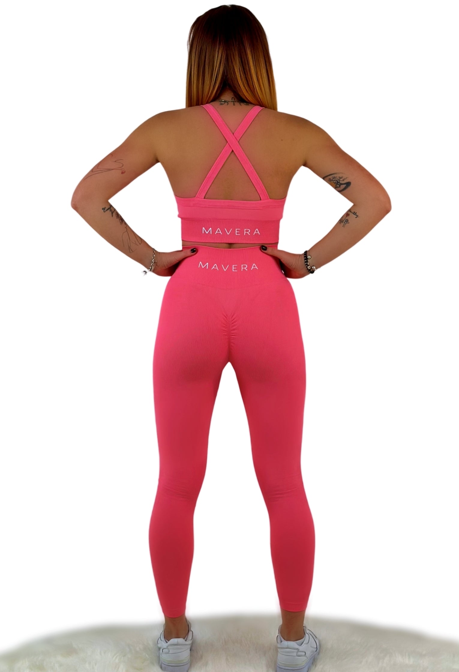 Crushed Legging - Pink - Flexibel & Kraftvoller Stil