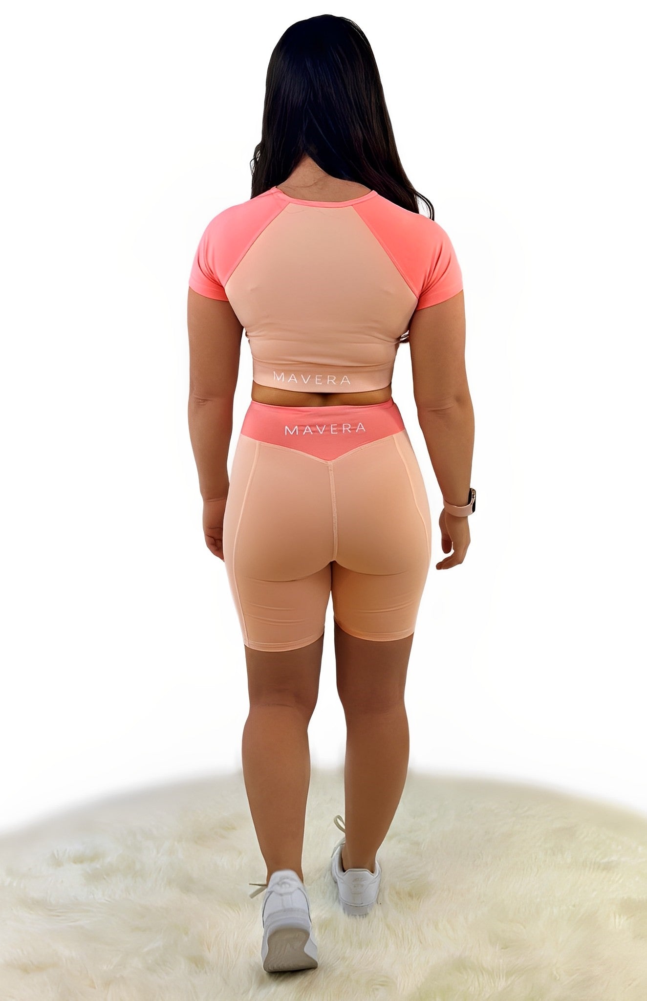 Rara Back Kurze Leggings - Pink - „Nahtlos & weich – für Yoga, Fitness,