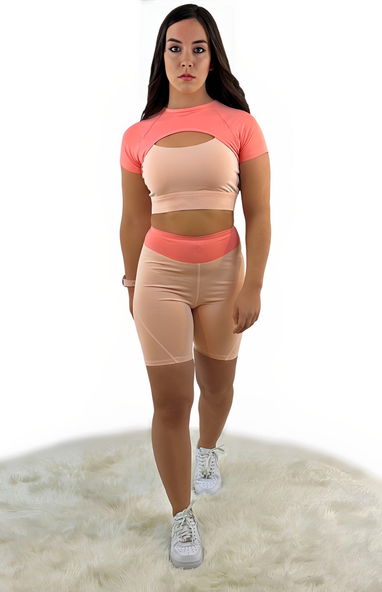 Rara Back Kurze Leggings - Pink - „Nahtlos & weich – für Yoga, Fitness,