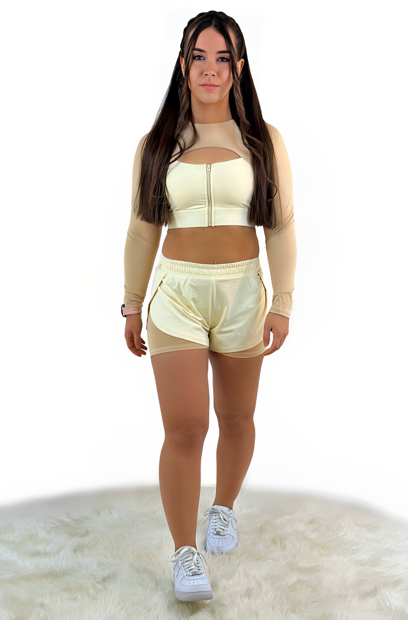 Rara Gear Langarm Top - Khaki - Funktional, figurbetont & maximal flexibel.