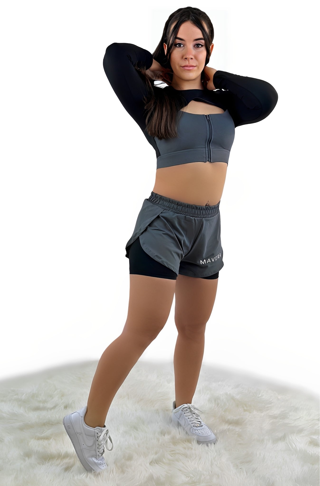 Rara Gear Short – Black Gray - Funktional, figurbetont & maximal flexibel.