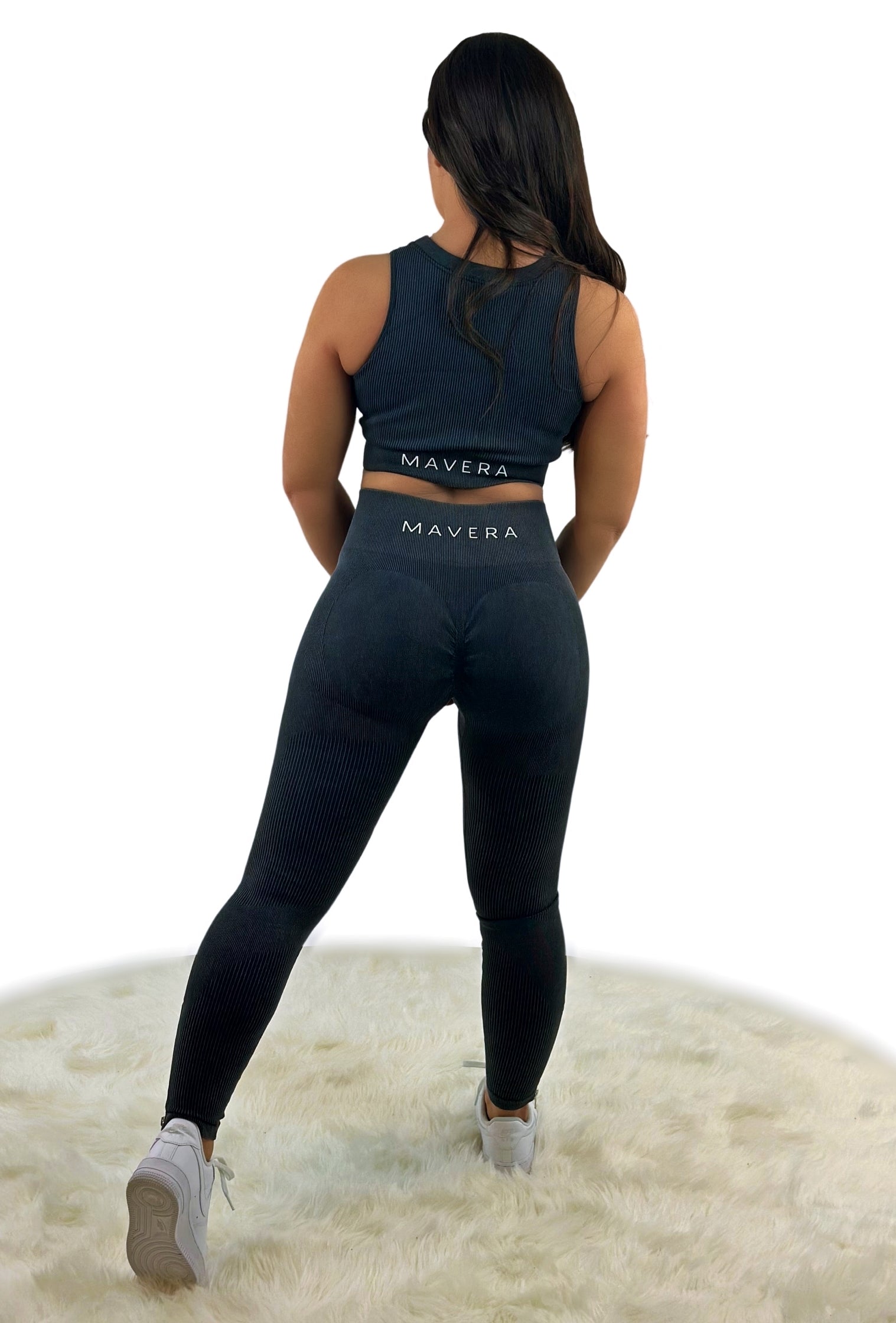 Eminence Legging - Black - Luxuriöse, gerippte Struktur