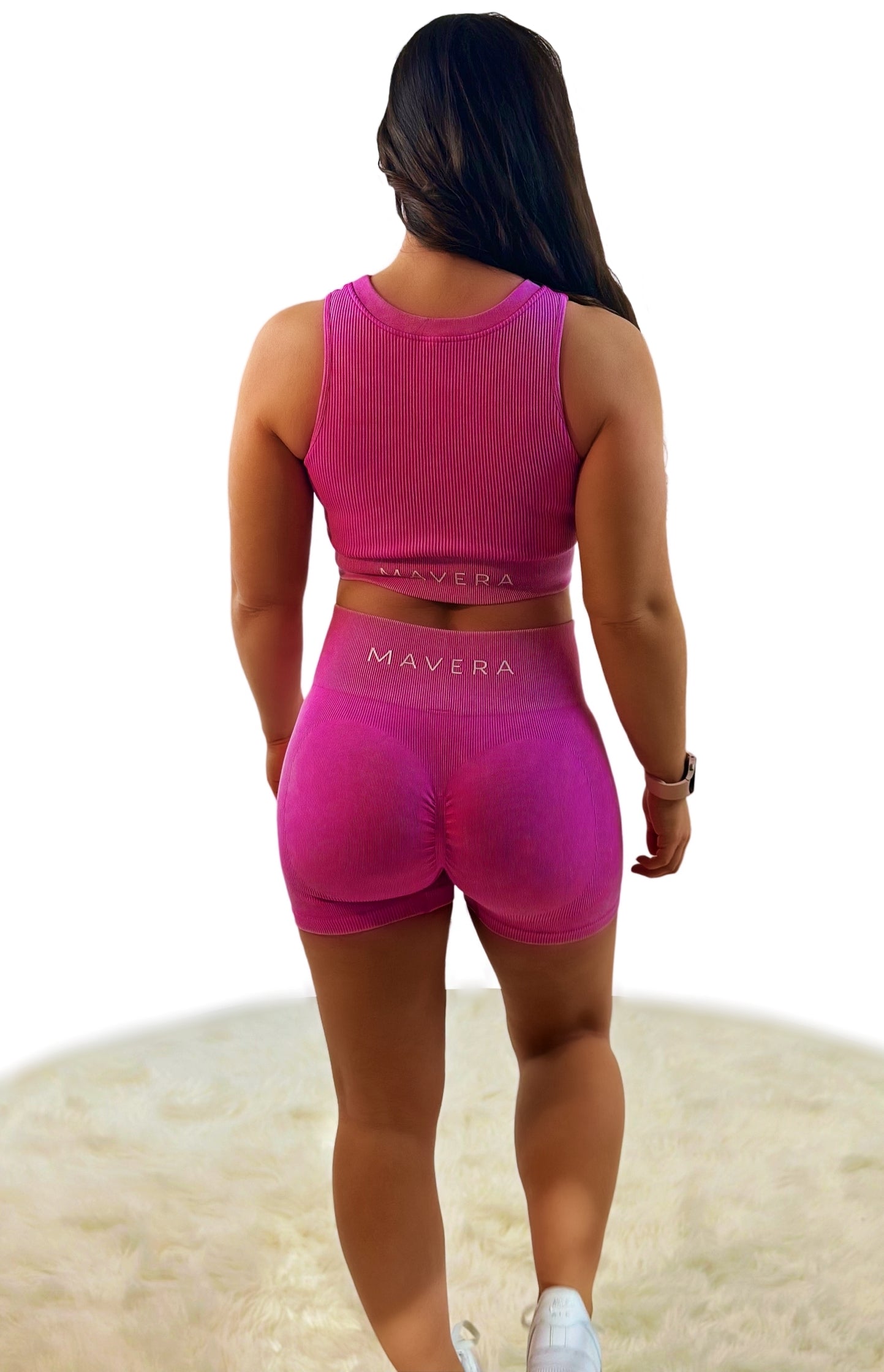 Eminence Solid Slim Shorts - Pink | Seamless, sustainable activewear for women