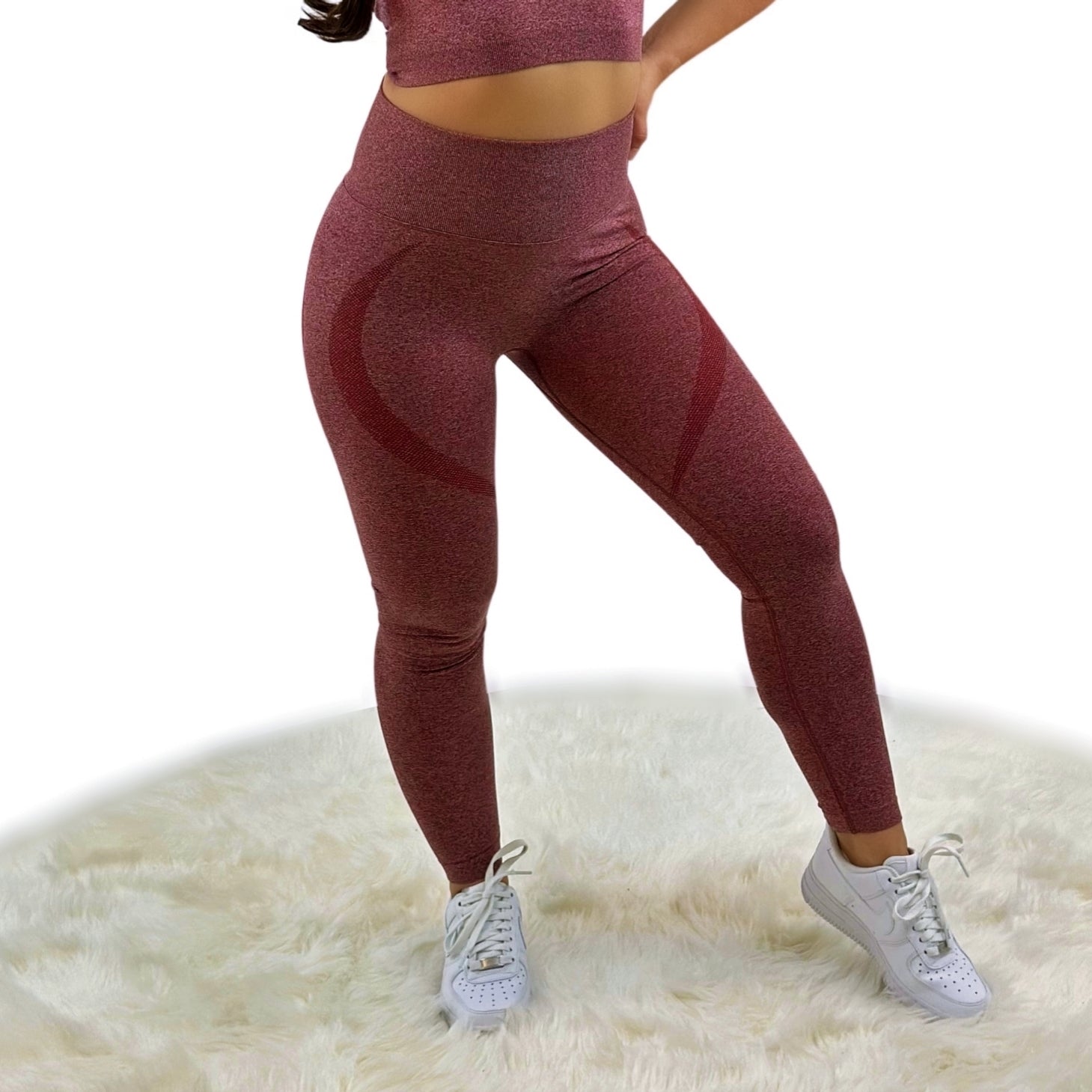 Borealis Wine Red Skinny Slim Legging – Breathable, Sculpting Fit for Yoga &amp; Athleisure